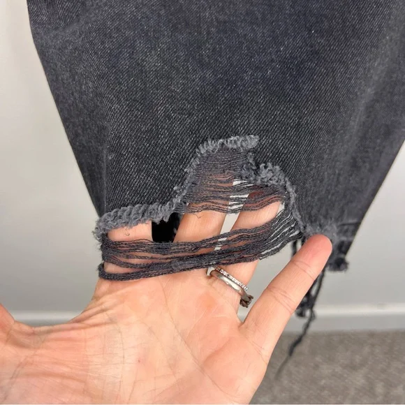 NWT DL1961 premium denim Hepburn wide leg high rise ankle jeans in Lark black 26 - Picture 12 of 17